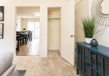 Optional plush carpeting or hardwood floors in your townhome